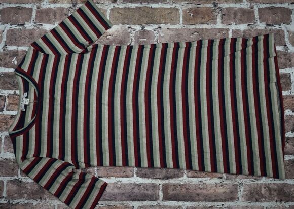 Stateside Dresses & Skirts - Stateside Made in USA T Shirt Dress Womens Medium M Striped Cotton Knit Casual